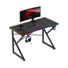 Комп'ютерний стіл геймерський ігровий HUZARO 17RGB чорний письмовий стіл Комп'ютерний стіл геймерський ігровий HUZARO 17RGB чорний письмовий стіл