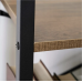 Стелаж для дому та офісу MEBEL ELITE DROM 97х64х31см МДФ горіх металевий чорний каркас Етажерка 