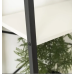 Стелаж для дому та офісу MEBEL ELITE DROM 131х64х34см МДФ білий металевий чорний каркас Етажерка на 4 полиці