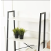Стелаж для дому та офісу MEBEL ELITE DROM 131х64х34см МДФ білий металевий чорний каркас Етажерка на 4 полиці
