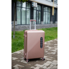 Валіза дорожня велика 97л Wings рожеве золото з ABS Plus пластик кодовий замок TSA та телескопічна ручка Валіза дорожня велика 97л Wings рожеве золото з ABS Plus пластик кодовий замок TSA та телескопічна ручка