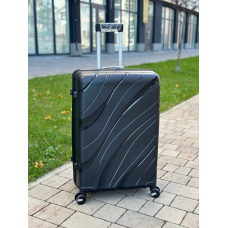 Валіза дорожня велика 110л RGL PP5-L чорна з поліпропілену кодовий замок TSA та телескопічна ручка безшумні колеса Валіза дорожня велика 110л RGL PP5-L чорна з поліпропілену кодовий замок TSA та телескопічна ручка безшумні колеса