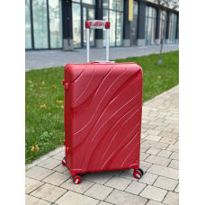 Валіза дорожня велика 110л RGL PP5-L червона з поліпропілену кодовий замок TSA та телескопічна ручка безшумні колеса Валіза дорожня велика 110л RGL PP5-L червона з поліпропілену кодовий замок TSA та телескопічна ручка безшумні колеса