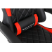 Комп‘ютерне крісло для геймерів та роботи Gaming Quattro Чорно-червоне із підставкою для ніг 