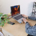 Стіл трансформер з регулюванням висоти для роботи стоячи та сидячи DROM Фріланс XL2025 Натуральне дерево