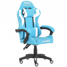 Комп'ютерне крісло обшите екошкірою Extreme EN2O Чорно-блакитне геймерське Комп'ютерне крісло обшите екошкірою Extreme EN2O Чорно-блакитне геймерське