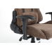 Геймерське крісло обшите тканиною для геймерів та роботи INFINI LUX 1507 Темно-коричневий комп‘ютерне крісло