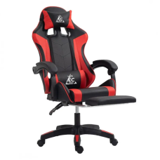 Ігрове комп'ютерне крісло для геймерів та роботи для дому EC GAMING 2806 Чорно-червоне обшите екошкірою та з підставкою для ніг Ігрове комп'ютерне крісло для геймерів та роботи для дому EC GAMING 2806 Чорно-червоне обшите екошкірою та з підставкою для ніг