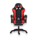 Ігрове комп'ютерне крісло для геймерів та роботи для дому EC GAMING 2806 Чорно-червоне обшите екошкірою та з підставкою для ніг Ігрове комп'ютерне крісло для геймерів та роботи для дому EC GAMING 2806 Чорно-червоне обшите екошкірою та з підставкою для ніг