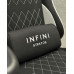 Комп'ютерне крісло для геймерів та роботи INFINI ST_26 чорна з білими вставками тканина геймерське крісло Комп'ютерне крісло для геймерів та роботи INFINI ST_26 чорна з білими вставками тканина геймерське крісло