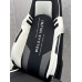 Комп'ютерне крісло для геймерів та роботи Infini Premium Чорно-біло-сірий геймерське крісло для дому ігрове крісло