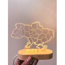 Нічник DROM V24 Карта України з підставкою Нічник DROM V24 Карта України з підставкою