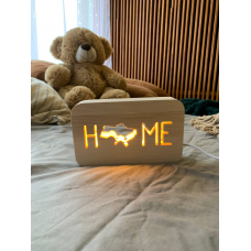 Нічник дерев'яний з підсвіткою DROM H1 Home Україна Нічник дерев'яний з підсвіткою DROM H1 Home Україна