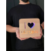Нічник дерев'яний з підсвіткою DROM H2 I Love Ukraine