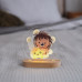 Нічник дитячий з акрилу 3D LED Їжачок із зіркою 14/13см сенсорна кнопка увімкнення деревяна основа живлення від розетки та павербанку Нічник дитячий з акрилу 3D LED Їжачок із зіркою 14/13см сенсорна кнопка увімкнення деревяна основа живлення від розетки та павербанку
