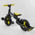 Дитячий велосипед трансформер Best Trike 58195 біло чорно жовтий беговел двоколісний триколісний велосипед каталка з батьківською ручкою Дитячий велосипед трансформер Best Trike 58195 біло чорно жовтий беговел двоколісний триколісний велосипед каталка з батьківською ручкою