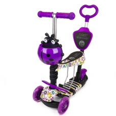 Дитячий самокат 5 в 1 3-х колісний Best Scooter 97240 з батьківською ручкою та підніжками Дитячий самокат 5 в 1 3-х колісний Best Scooter 97240 з батьківською ручкою та підніжками