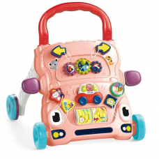 Каталка ходунки музичні з ігровим центром 2 в 1 TM WToys Kids 67127 Рожеві