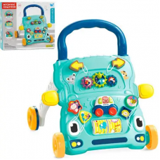 Каталка ходунки музичні з ігровим центром 2 в 1 TM WToys Kids 67127 Зелені